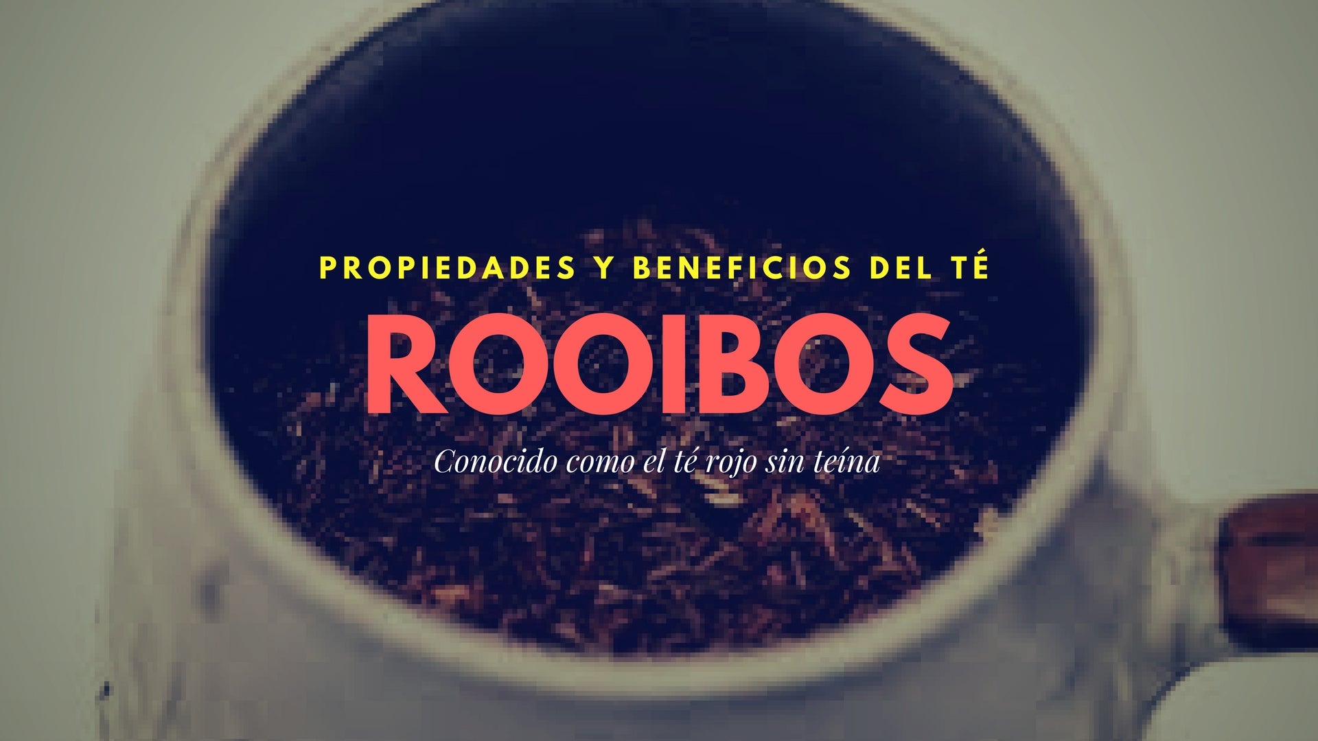 Propiedades y Beneficios del té rooibos o té rojo sin teína.