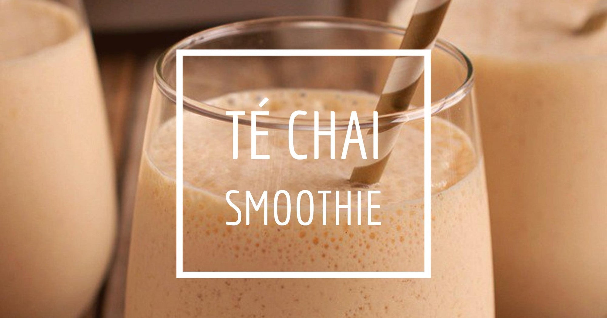Receta de té chai smoothie