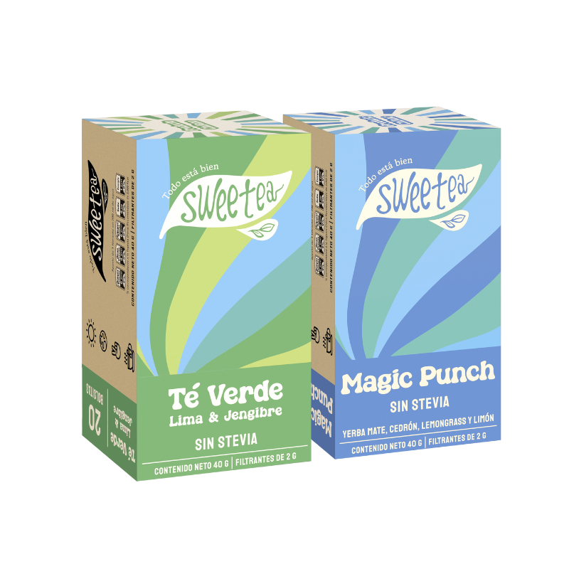 Pack Explosión de limón - Magic Punch y Te verde lima sin stevia